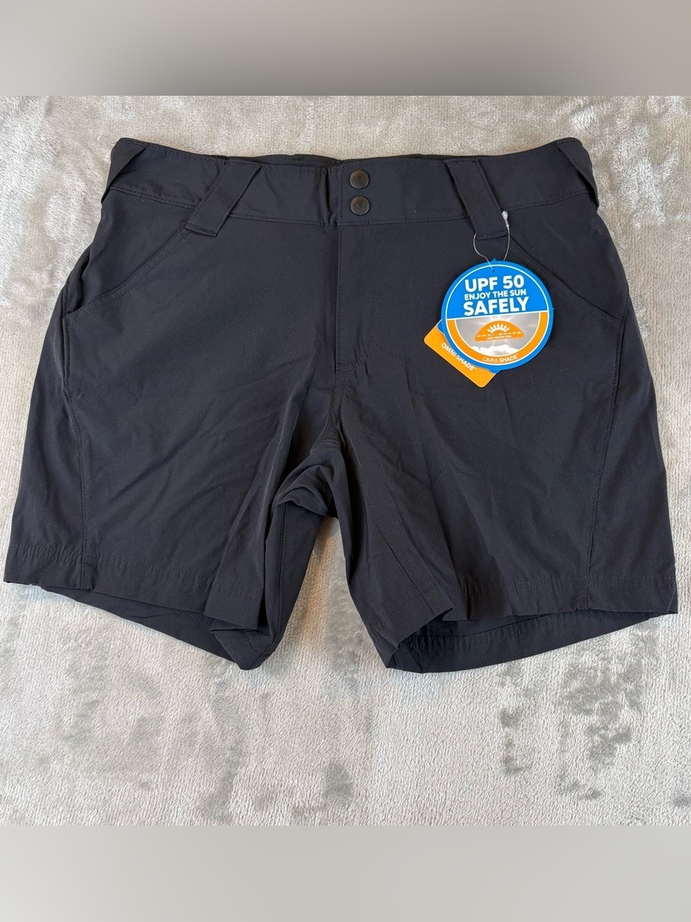 Columbia PFG UPF 50 Black Performance Shorts Sz 8